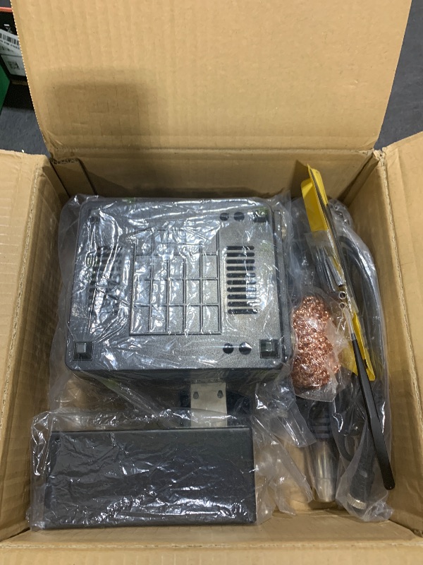 Photo 1 of MYPOUOS 2 IN 1 750W LED Digital Soldering Station Hot Air Gun Rework Station Electric Soldering Iron For Phone PCB IC SMD BGA Welding SET 110V (8588D SET1)