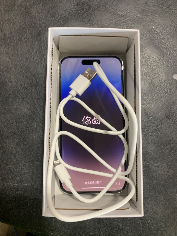 Photo 1 of Apple iPhone 14 Pro, 256GB, Silver - Unlocked (Renewed)