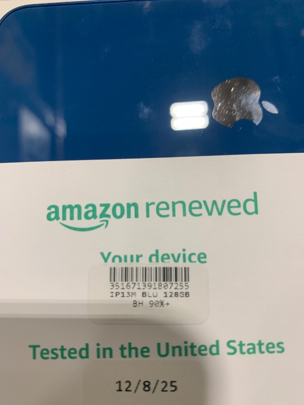 Photo 1 of Apple iPhone 13 Mini, 128GB, Blue - Unlocked (Renewed Premium)