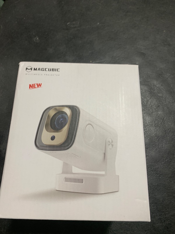 Photo 1 of ?Auto Focus&1080P?Magcubic Mini Smart Projector with 4K Support, Portable Projector with Wifi and Bluetooth, 5W Speaker, Built in Apps, Voice Control, Outdoor Movie Projector