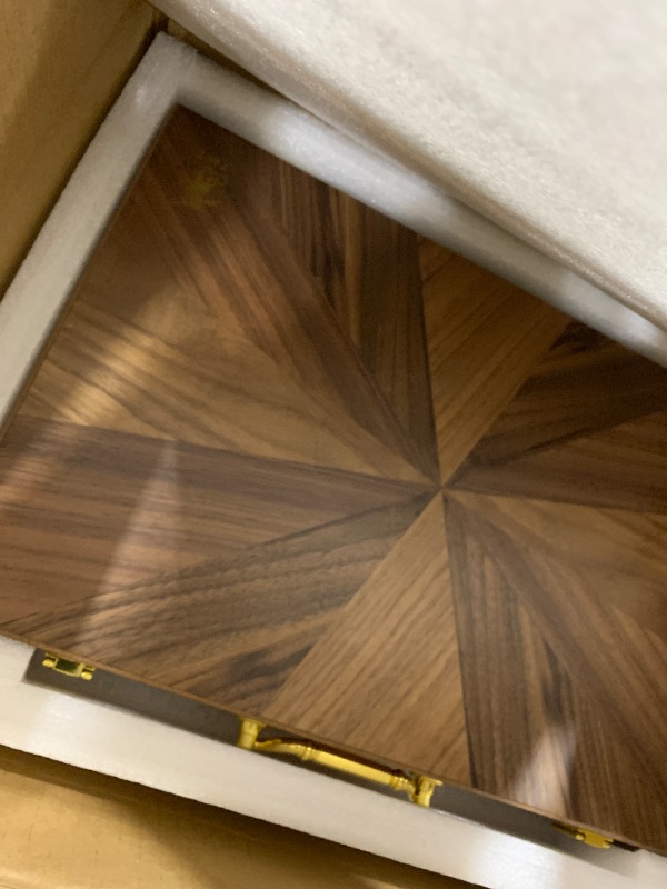 Photo 1 of Yellow Mountain Imports Classic Chinese Mahjong Game Set, Champagne Gold - with 148 Medium Size Tiles and a Wooden Case - for Chinese Style Game Play