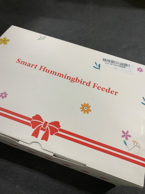 Photo 1 of Hummingbird Feeder with Camera for Outdoors, 2K Solar Powered Smart Bird Feeder with Ant Moat & Bee Guard, Auto Capture, AI Recognition, Gift for Family & Friends(21 oz) (Red)