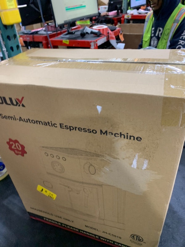 Photo 1 of CHULUX (2026 Upgrade) Slim Espresso Machine with Milk Frother Steam Wand, 20 Bar Professional Italian Pump Espresso Coffee Machine for Home Cappuccino & Latte Maker, Silver