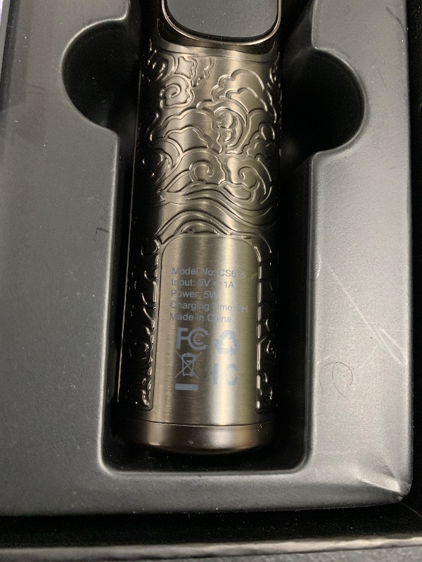 Photo 1 of PongTHUMB Electric Razor for Men with Pop-Up Trimmer: Rechargeable Cordless Foil Shaver for Face - Wet/Dry/Anti-Slip Waterproof Shavers with LED Display - Metal Handheld Design Light Gray