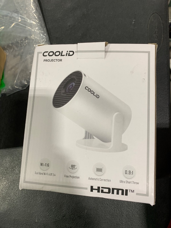 Photo 1 of [Built-in Apps & 2026 Upgraded] Mini Projector Support 4K 1080P Auto Keystone 180° Rotatable with WiFi 6 and Bluetooth 5.4, Projector Portable Compatibile with HDMI/TV Stick/Memory Stick/Laptop-Black