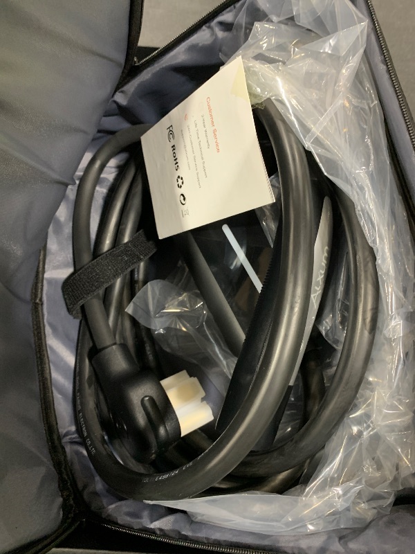 Photo 1 of Alxum Level 2 Tesla Charger - 32Amp Tesla Portable Charger with 16.4 ft Cable for Home and Outdoor Mobile Connector with NEMA 14-50 Plug Compatible with All Models X/Y/3/S and Cybertruck