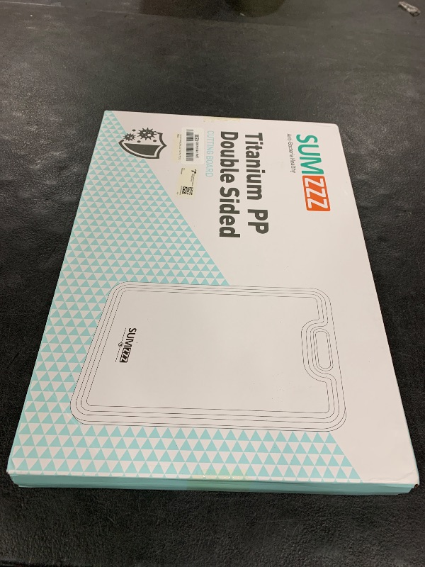 Photo 1 of Titanium Cutting Board Double Sided Food Grade, Pure Titanium/PP for Kitchen, Cutting Board Easy to Clean[15.5”*10.5”+12”*8.5”]
