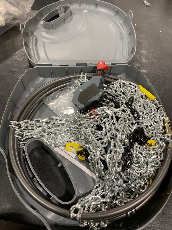 Photo 1 of Auto Fixing Snow Chains for Pickup Trucks & SUVs Off-road, Heavy Duty Quick Fit & Easy Installation Snow Tire Chains, Portable Reusable Emergency Tire Traction Chain, Set of 2 (HPK-2330)