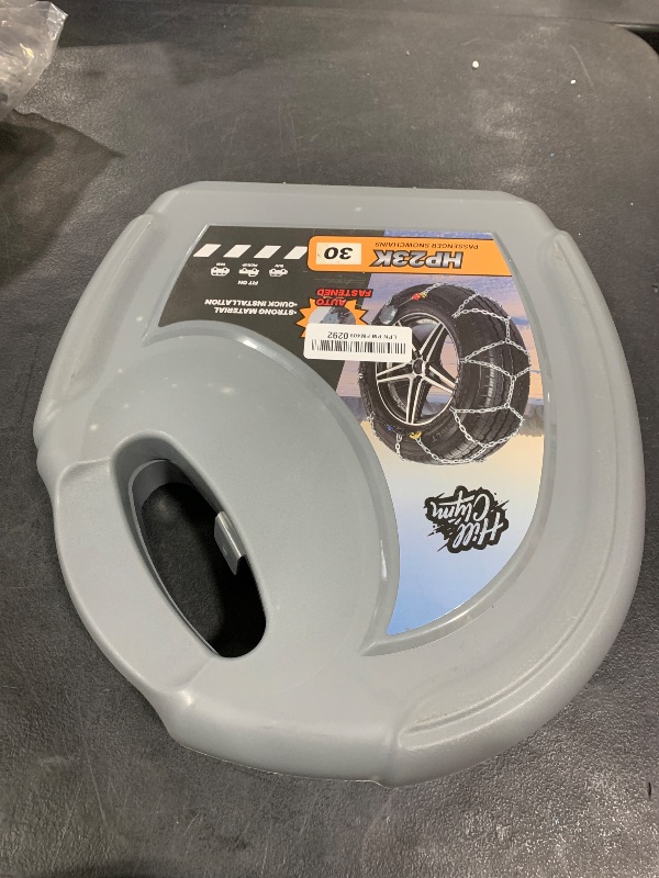 Photo 1 of Auto Fixing Snow Chains for Pickup Trucks & SUVs Off-road, Heavy Duty Quick Fit & Easy Installation Snow Tire Chains, Portable Reusable Emergency Tire Traction Chain, Set of 2 (HPK-2330)