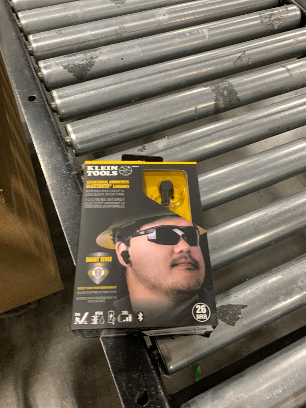 Photo 1 of Klein Tools AESEB1S SMART SENSE True Wireless Safety Earbuds with Bluetooth and Situational Awareness, 26dB Hearing Protection, 30-Hr Runtime