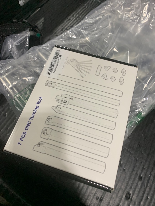 Photo 1 of 1/2" 12mm Indexable Lathe Turning Tool 21Pcs Kit- 7Pcs Metal Lathe Tools Holder Set with 14Pcs Carbide Insert Turning Inserts for Turning Grooving Boring Threading Cutting.Carbide Lathe Tools.