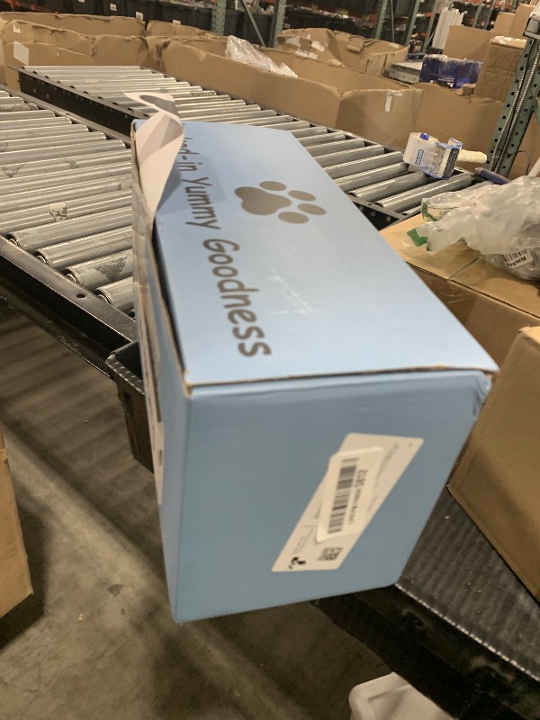 Photo 1 of qeerable Dog Treat Container for Countertop - Dog Food Storage with 3 Jars - Pet Food Organizer For Puppy - Airtight White Wooden Dog Treat Storage With Lids - Great Gift for Pet Dog Owners