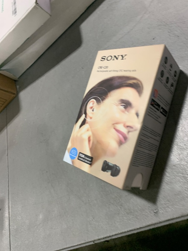 Photo 1 of Sony CRE-C20 Self-Fitting OTC Hearing Aids for Mild to Moderate Hearing Loss, Prescription-Grade Sound Quality, Compact Virtually Invisible Design, Customizable App, and Rechargeable Battery