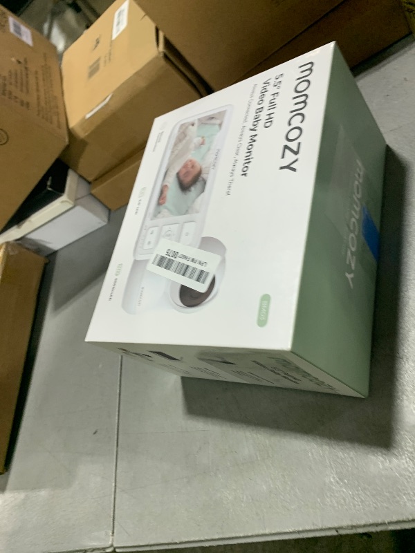 Photo 1 of Momcozy Video Baby Monitor, 5.5” 1080P Full HD Baby Monitor with Camera No WiFi, Infrared Night Vision, 5800mAh 120-hrs Battery, ECO, VOX, 2-Way Audio, 1640ft Range, Record and Rewind Locally, BM03