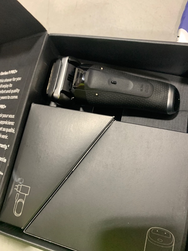 Photo 1 of Braun Series 9 PRO+ Electric Shaver, Pro SensoAdapt, 6in1 SmartCare Center, Wet & Dry Razor, 9660CCPS, Black