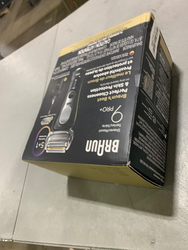 Photo 1 of Braun Series 9 PRO+ Electric Shaver, Pro SensoAdapt, 6in1 SmartCare Center, Wet & Dry Razor, 9660CCPS, Black