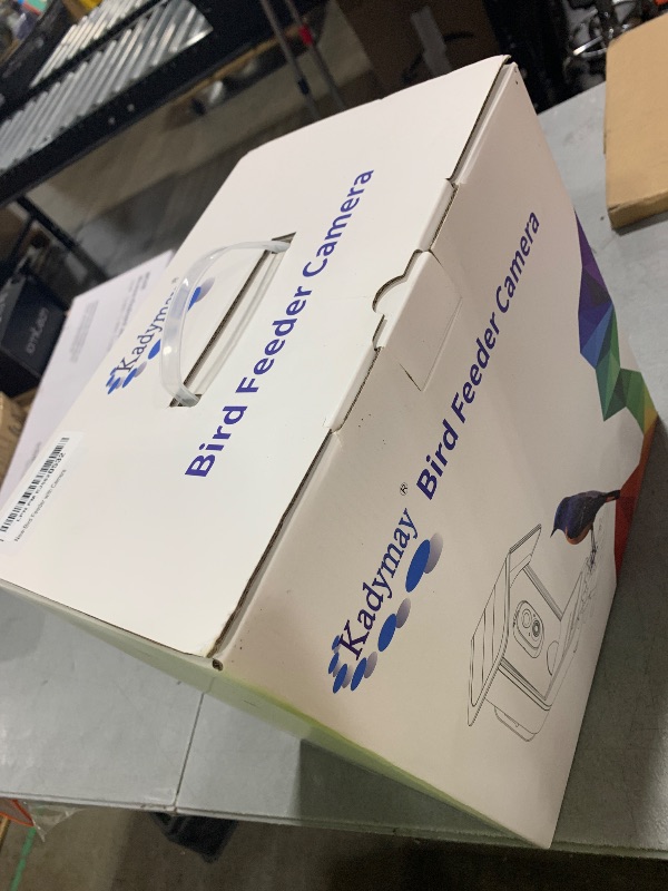 Photo 1 of 64GB Smart Bird Feeder with Camera Solar Powered, 2K 3MP HD Live Video &Playback on Phone, AI Identify +10,000 Bird Species, 2.4G WiFi Bird Feeder Camera Wireless Outdoor House-Bird Watching (Blue)