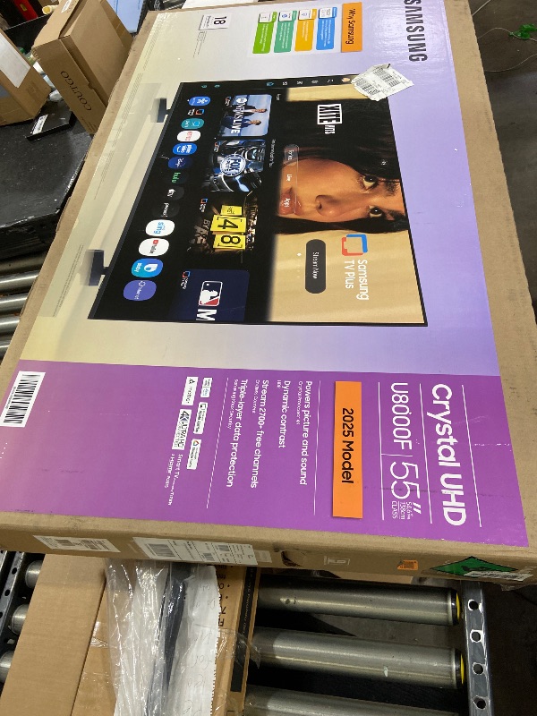 Photo 1 of Samsung 55-Inch Class Crystal UHD U8000F 4K Smart TV (2025 Model) Endless Free Content, Crystal Processor 4K, MetalStream Design, Knox Security, Compatible with Alexa