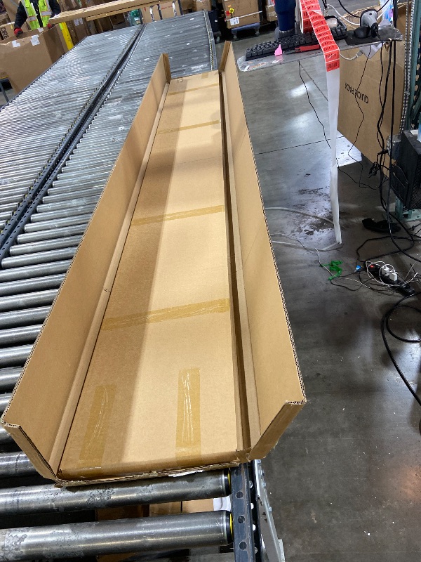 Photo 1 of Art3d 4-Pack Glue-On Herringbone Wainscoting Panel for Interior Wall Decor - 104 x 12 Inch Polystyrene Ultralight Slim Slat Wall Panels for Living Room Bedroom, Oak