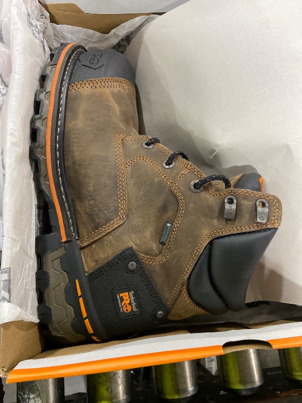 Photo 1 of Timberland PRO Men's Boondock Ultralight 8 Inch Composite Safety Toe Insulated Waterproof Industrial Work Boot, Medium Brown, 8.5 Wide