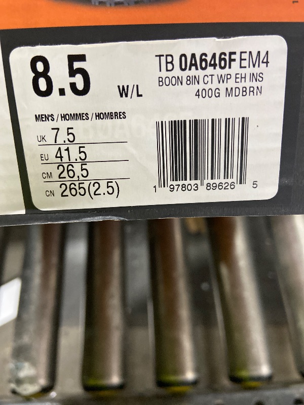 Photo 1 of Timberland PRO Men's Boondock Ultralight 8 Inch Composite Safety Toe Insulated Waterproof Industrial Work Boot, Medium Brown, 8.5 Wide