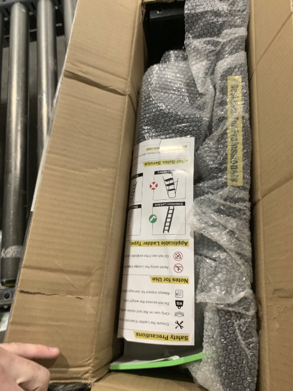 Photo 1 of Tanfix Foldable | Heavy-Duty Ladder Extender Pro, High Strength Steel Material Design Ladder Extension Pro for Stairs w/Non-Slip Mat, 11.4-18" Adjustable Height, Applicable Ladder Feet Spacing 25"