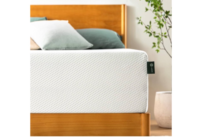 Photo 1 of Zinus 12 Inch King Green Tea Memory Foam Mattress [New Version], Fiberglass Free, Medium Firm Feel, Zoned Pressure Relief, Certified Safe Foams & Fabric, Mattress in A Box