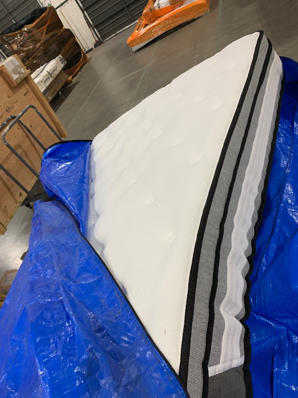 Photo 1 of Full Size Mattress, 10 Inch Cooling Hybrid Full Mattress in a Box, Medium Firm with Gel Memory Foam & Pocket Coils, Motion Isolation, Pressure Relief, CertiPUR-US