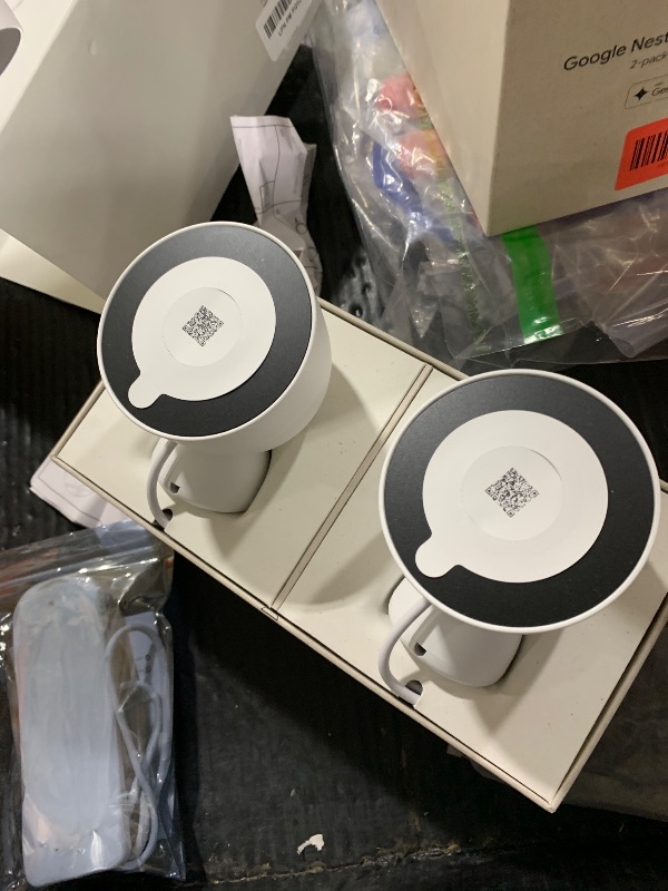 Photo 1 of Google Nest Cam Outdoor (Wired, 2nd Gen) - 2 Pack - Security Camera with 2K Video and Gemini, Night Vision, 2-Way Audio - Works with Google Home - 2025 Model - Snow