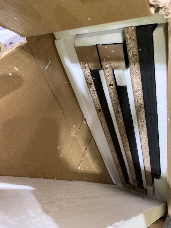 Photo 1 of **MISSING INSTRUCTIONS** Signature Design by Ashley Treytown Casual Compact Chairside End Table with a Storage Cabinet, Open Cubby Shelf, Pull-Out Tray & USB Charging Ports, Black