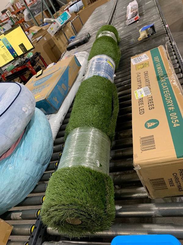 Photo 1 of Petgrow Luxurious Artificial Grass 1.77 Inch Pile Height Ultrathick Turf 86 sq fr Feet,Indoor/Outdoor Dog Pee Fake Faux Grass,Synthetic Grass Rug Garden Landscape Patio,Drainage Holes