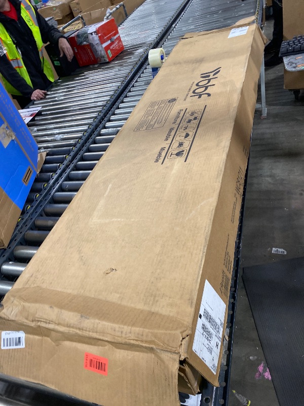 Photo 1 of Bush Home Somerset 72W 3 Position Sit to Stand L Shaped Desk with Hutch in Platinum Gray | Adjustable Height Table for Office