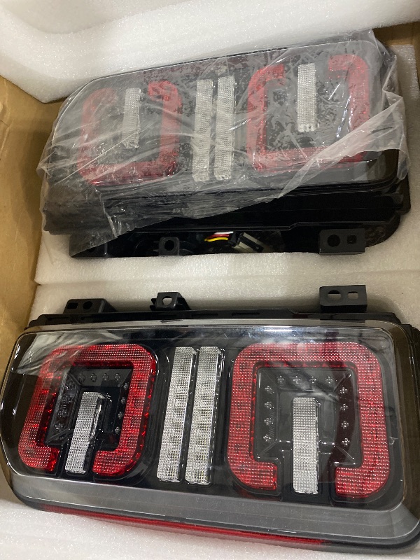 Photo 1 of FIERYRED Upgraded Smoked LED Tail Lights for Ford Bronco Accessories 2024 2023 2022 2021 2/4 Door, Taillights Replacement with Plug & Play Design, Only Fit for Halogen Original Bronco Accessories