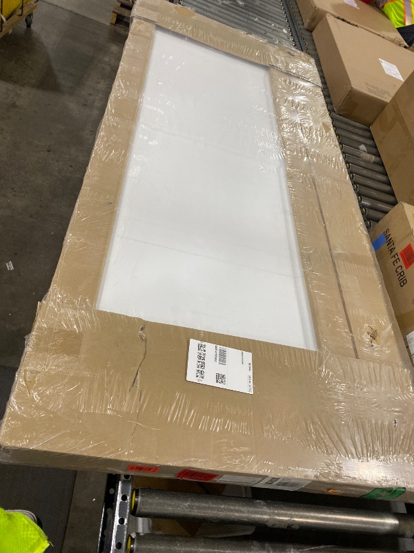 Photo 1 of BARNSMITH 30in x 80in Sliding Pocket Door, Track Hardware and Frame Kits with 2-Panel White Paintable Door Slab Included, Soft Close Mechanism, Durable and Smooth