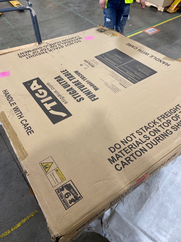 Photo 1 of STIGA Ultra Indoor Table Tennis Table – 18mm Woodgrain Ping Pong Table with Steel Frame, Tournament Net & Post, Adjustable Leg Levelers, Modern Furniture-Style Design