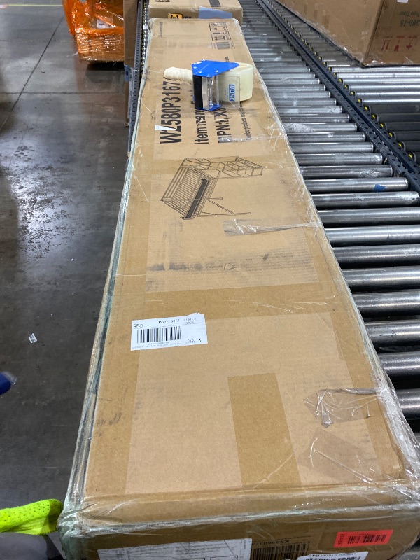 Photo 1 of KEIKI Full Size Metal Loft Bed Frame with Convertible Staircase, Built-in Storage Shelves & Wardrobe, Loft Bed with Solid Slats & Guardrail, No Box Spring Required, Easy Assembly, for Bedroom, Black