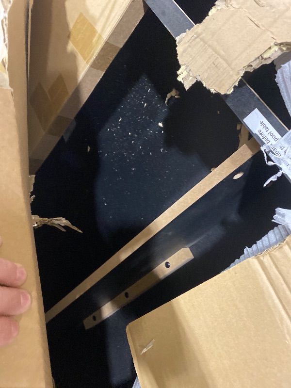 Photo 1 of Hathaway Maverick 7 Foot Pool Table with Table Tennis Top – with Accessories for Both Games – Space-Saving Ping Pong and Pool Table Combo for Families – Matte Black Finish, Red Felt