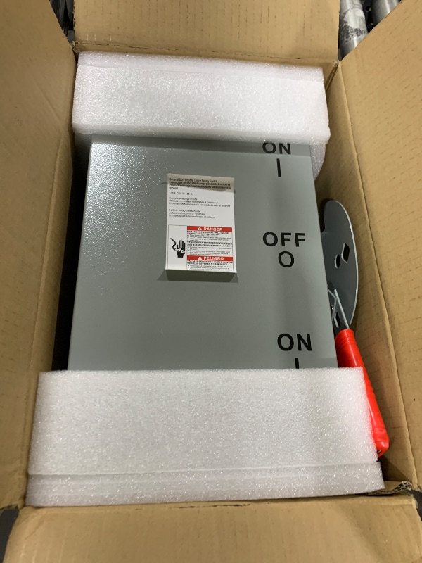 Photo 1 of 100A Generator Transfer Switch for Home Backup Power, Manual Double Throw Safety Switch 120V/240V, NEMA 3R Outdoor Enclosure, Designed for Residential Generator Use