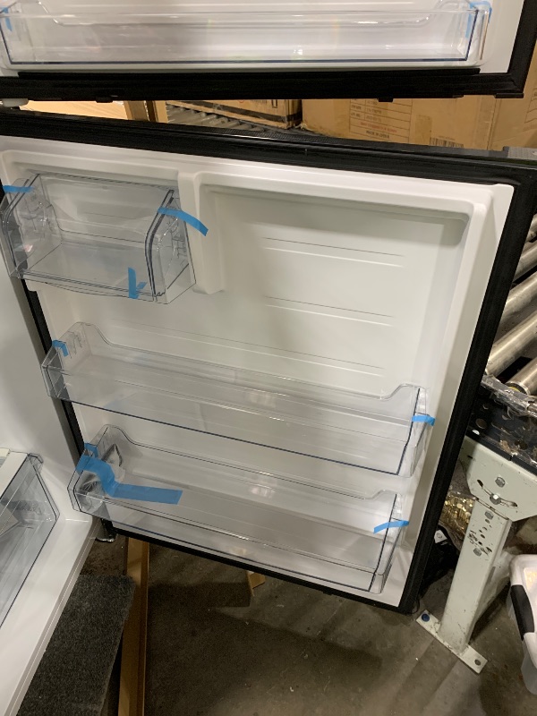 Photo 1 of Kenmore 33 in. 20.4 cu. ft Capacity Refrigerator/Freezer with Full-Width Adjustable Glass Shelving, Humidity Control Crispers, Ice Maker, ENERGY STAR Certified, Black