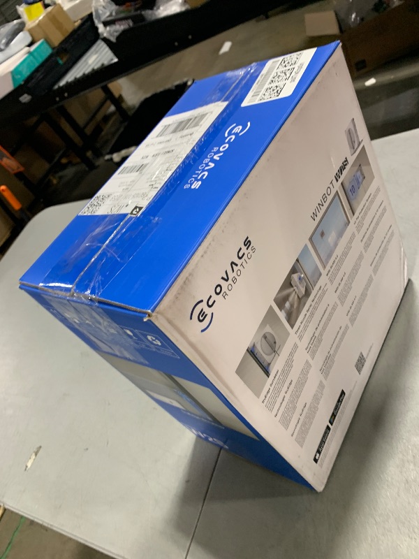 Photo 1 of ECOVACS WINBOT W2S Window Cleaning Robot, Intelligent Edge-to-Edge Cleaning with TruEdge Scrubbers, 3 Water Nozzles, 10-Level Safety System, Win-SLAM 4.0 Route Planning, Even Climbing System