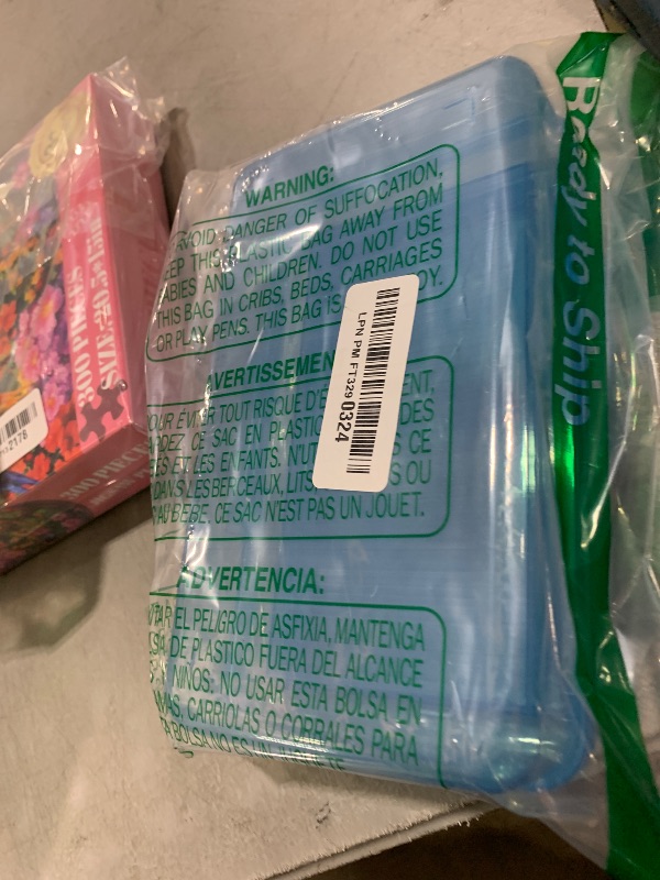 Photo 1 of 1 PCS Pencil Box,Double Layer Large Capacity Pencil Case,Hard Pencils Case with Snap-tight Lid, Clear Crayon Box for Office School Supplies Storage Boxes,Storage Organizer for Gel Pens Erasers-Blue