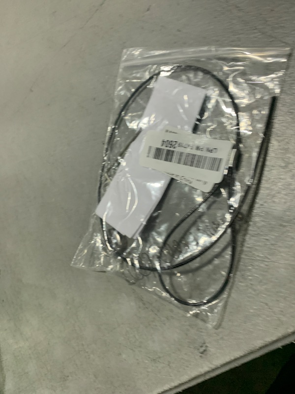 Photo 1 of 1 Piece Gate Latch Cable Pull, Stainless Steel Spring Loaded Latch Kit for Outdoor Gates, Latch Pull Adjustable from 2” to 6” Thick Gates