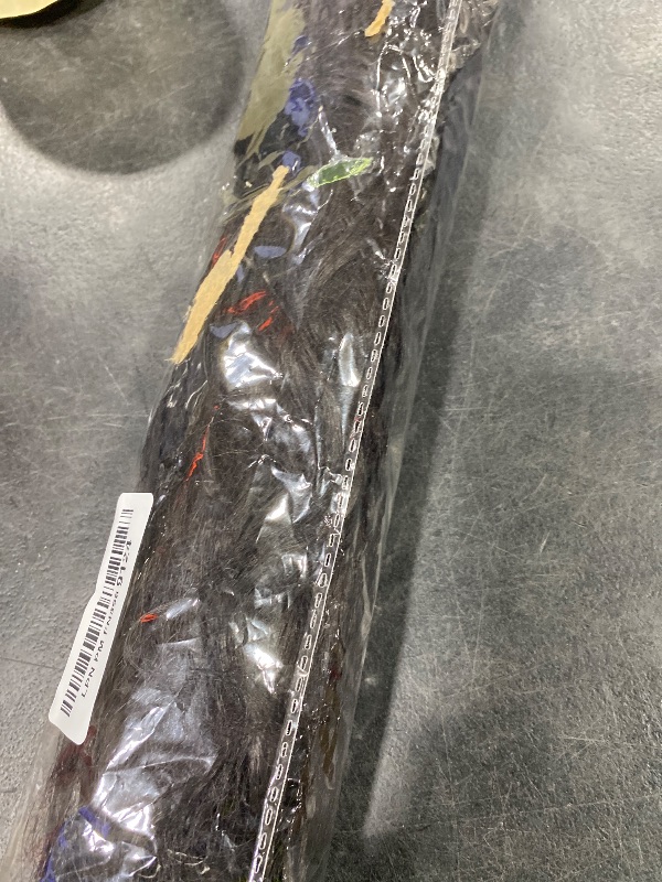 Photo 1 of 100% Human Hair Drawstring Ponytail Extension Curly Wave in Natural Color 1B Corn Wave Ponytail Clip in Extensions for Black Women (Curly Hair, 24 inch)