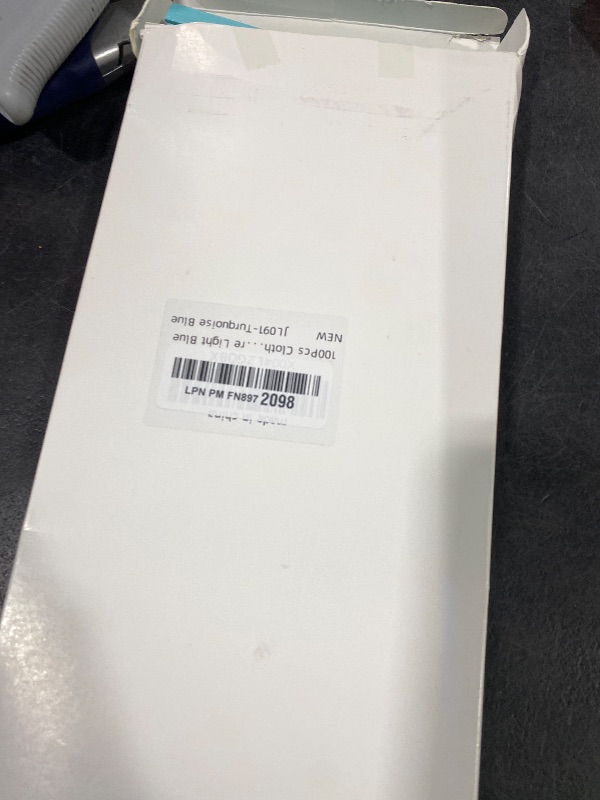 Photo 1 of 100Pcs Clothes Pins Wooden, 2.9 Inch Colored Clothespins for Crafts, Blue Colorful Clothespins for Hanging Clothes Picture Turquoise Blue