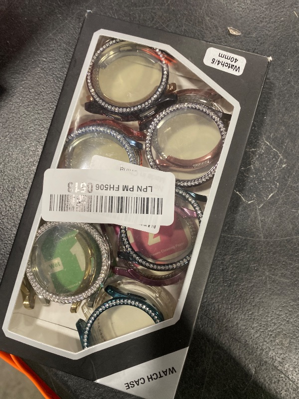 Photo 1 of [12Pack] RICHONE Compatible with Samsung Galaxy Watch 5 & Watch 4 & FE 40mm Screen Protector Rhinestone Cases, Bling Diamonds All-Around Protective Soft Covers Accessories Galaxy Watch FE 4/5 40mm