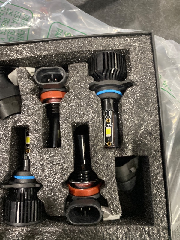 Photo 1 of AYGZRUB For 2011-2014 Chrysler 300 light Bulbs, 9012 High Low Beam H11 Fog Light Combo, 4PCS