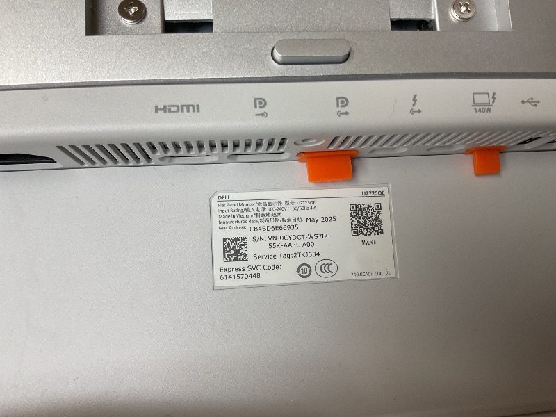 Photo 1 of SELLING FOR PARTS ONLY……Dell U2725QE UltraSharp 27" 4K UHD 3840x2160 120Hz IPS Black Thunderbolt Hub Dual Monitor Bundle