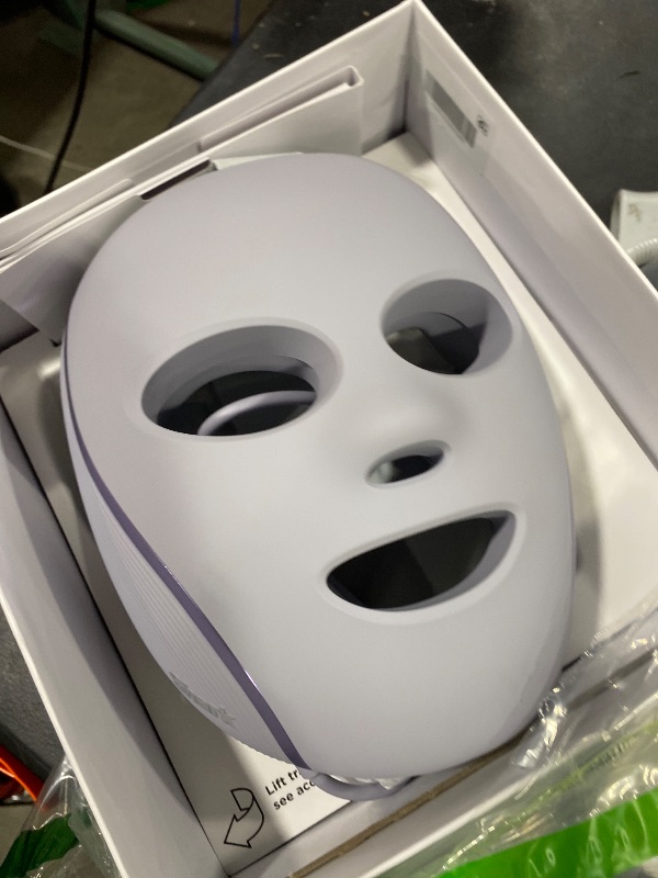 Photo 1 of Shark CryoGlow LED Face Mask with Under-Eye Cooling, Anti-Ageing & Blemish Repair, Red & Blue LED, Infrared Light Therapy, USB-C, Remote Control, Storage Bag, Lilac Chill, FW312PL