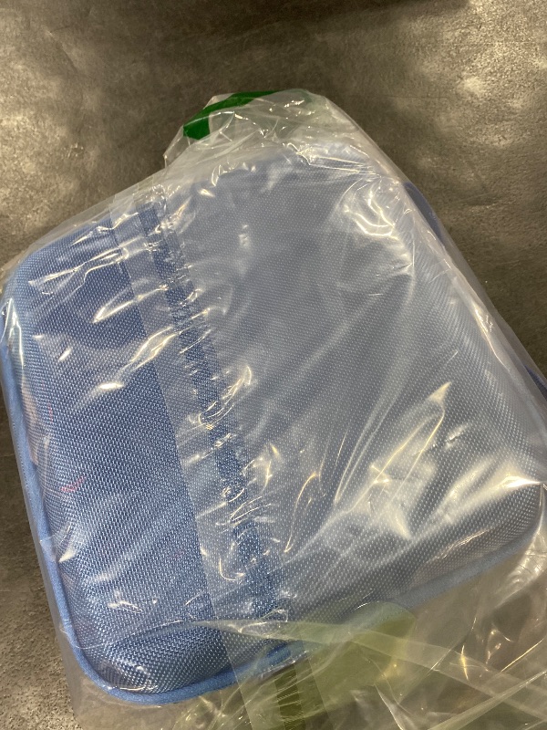 Photo 1 of RAIACE Massage Gun Case, Hard Travel Storage Case Compatible with TheraGun Relief Percussion Massage Gun Device, Carrying Bag with Mesh Pocket for Cables and Other Accessories. (Case Only) - Blue