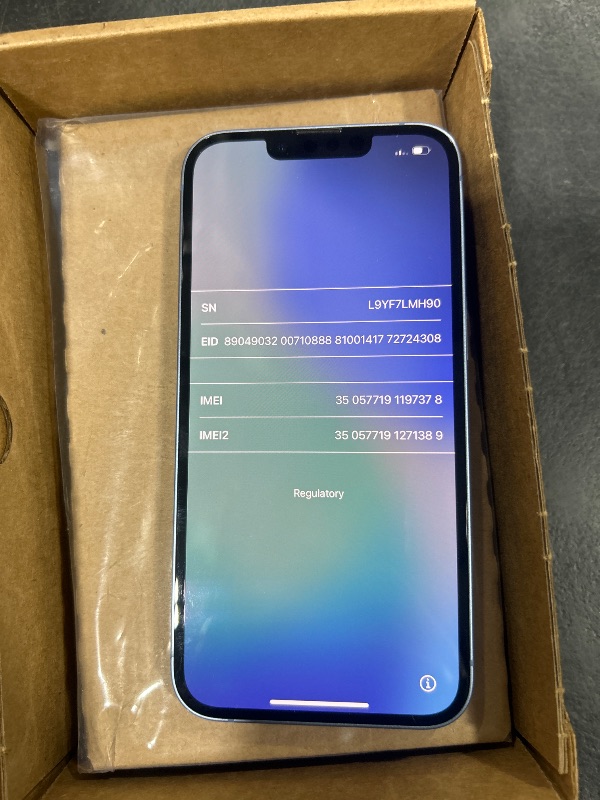 Photo 1 of Apple iPhone 14 (Renewed), 128GB, Blue - Unlocked